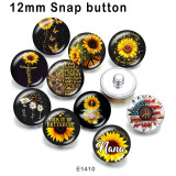 10pcs/lot  Sunflower  MOM  glass picture printing products of various sizes  Fridge magnet cabochon