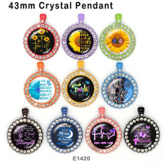 10pcs/lot  Sunflower  MOM  glass picture printing products of various sizes  Fridge magnet cabochon