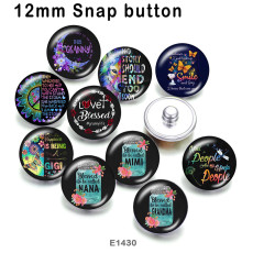10pcs/lot  Nana Mimi  MOM  glass picture printing products of various sizes  Fridge magnet cabochon