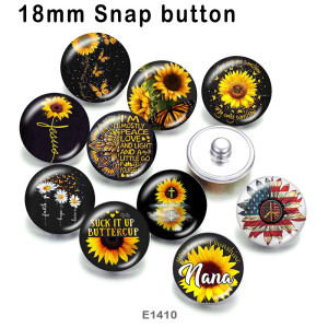 10pcs/lot  Sunflower  MOM  glass picture printing products of various sizes  Fridge magnet cabochon