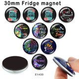 10pcs/lot  Nana Mimi  MOM  glass picture printing products of various sizes  Fridge magnet cabochon