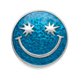 20MM  Smiley  multiple colour Enamel snap buttons