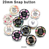 10pcs/lot  Flower  words  glass picture printing products of various sizes  Fridge magnet cabochon