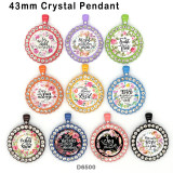 10pcs/lot  Flower  words  glass picture printing products of various sizes  Fridge magnet cabochon