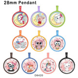 10pcs/lot  Unicorn  glass picture printing products of various sizes  Fridge magnet cabochon