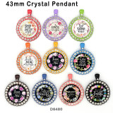 10pcs/lot  Flower  words  glass picture printing products of various sizes  Fridge magnet cabochon