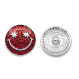 20MM  Smiley  multiple colour Enamel snap buttons