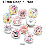 10pcs/lot  Unicorn  glass picture printing products of various sizes  Fridge magnet cabochon