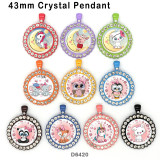 10pcs/lot  Unicorn  glass picture printing products of various sizes  Fridge magnet cabochon