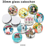 10pcs/lot  Horse  glass picture printing products of various sizes  Fridge magnet cabochon