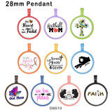 10pcs/lot  MOM  Cross  glass picture printing products of various sizes  Fridge magnet cabochon