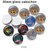 10pcs/lot Mama Nana  love  glass picture printing products of various sizes  Fridge magnet cabochon