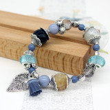 Natural stone shell beach ladies bracelet beaded bracelet