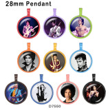 10pcs/lot  Famous music  glass picture printing products of various sizes  Fridge magnet cabochon