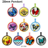 10pcs/lot  Butterfly  glass picture printing products of various sizes  Fridge magnet cabochon