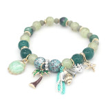 Natural stone shell beach ladies bracelet beaded bracelet