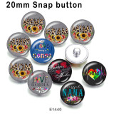 10pcs/lot Mama Nana  love  glass picture printing products of various sizes  Fridge magnet cabochon
