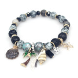 Natural stone shell beach ladies bracelet beaded bracelet
