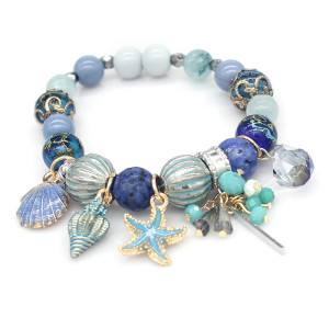 Natural stone shell beach ladies bracelet beaded bracelet