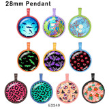 10pcs/lot  pattern  glass picture printing products of various sizes  Fridge magnet cabochon