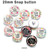 10pcs/lot  Flower  words  glass picture printing products of various sizes  Fridge magnet cabochon