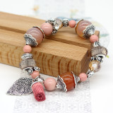 Natural stone shell beach ladies bracelet beaded bracelet