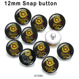 10pcs/lot  Flower Mama Nana  Mimi glass picture printing products of various sizes  Fridge magnet cabochon