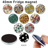 10pcs/lot  Flower  glass picture printing products of various sizes  Fridge magnet cabochon