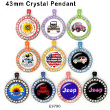 10pcs/lot  Car  glass picture printing products of various sizes  Fridge magnet cabochon