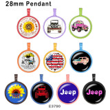 10pcs/lot  Car  glass picture printing products of various sizes  Fridge magnet cabochon