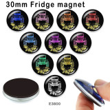 10pcs/lot  Car  glass picture printing products of various sizes  Fridge magnet cabochon