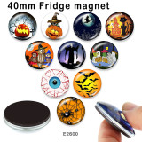 10pcs/lot  Halloween  glass picture printing products of various sizes  Fridge magnet cabochon