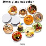 10pcs/lot  Halloween  glass picture printing products of various sizes  Fridge magnet cabochon