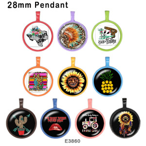 10pcs/lot Sunflower  cactus  glass picture printing products of various sizes  Fridge magnet cabochon