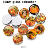 10pcs/lot  Halloween  glass picture printing products of various sizes  Fridge magnet cabochon