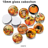 10pcs/lot  Halloween  glass picture printing products of various sizes  Fridge magnet cabochon