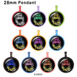 10pcs/lot  Car  glass picture printing products of various sizes  Fridge magnet cabochon