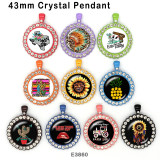 10pcs/lot Sunflower  cactus  glass picture printing products of various sizes  Fridge magnet cabochon