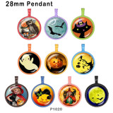 10pcs/lot  Halloween  glass picture printing products of various sizes  Fridge magnet cabochon