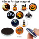 10pcs/lot  Halloween  glass picture printing products of various sizes  Fridge magnet cabochon