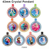 10pcs/lot  princess  glass picture printing products of various sizes  Fridge magnet cabochon