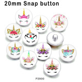 10pcs/lot  Unicorn  glass picture printing products of various sizes  Fridge magnet cabochon