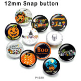10pcs/lot  Halloween  glass picture printing products of various sizes  Fridge magnet cabochon