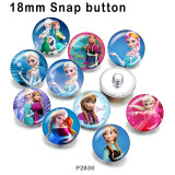 10pcs/lot  princess  glass picture printing products of various sizes  Fridge magnet cabochon