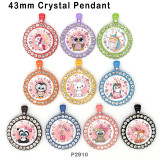 10pcs/lot  Unicorn  glass picture printing products of various sizes  Fridge magnet cabochon