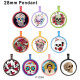 10pcs/lot  Halloween  glass picture printing products of various sizes  Fridge magnet cabochon