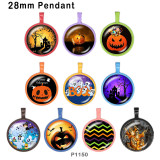 10pcs/lot Halloween  glass picture printing products of various sizes  Fridge magnet cabochon