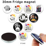 10pcs/lot  words  Vogue  glass picture printing products of various sizes  Fridge magnet cabochon