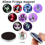 10pcs/lot  Halloween  glass picture printing products of various sizes  Fridge magnet cabochon