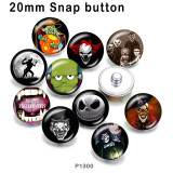 10pcs/lot  Halloween  glass picture printing products of various sizes  Fridge magnet cabochon